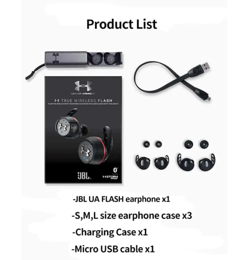 Under Armour Jbl True Wireless Flash Sport In-Ear Headphones Storm