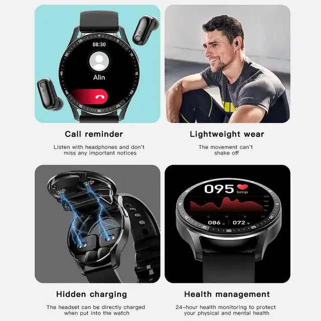 Gejian Smart Headphone Watch